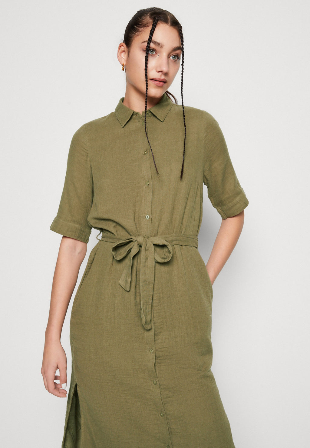 Pieces PCSTINA MIDI SHIRT DRESS