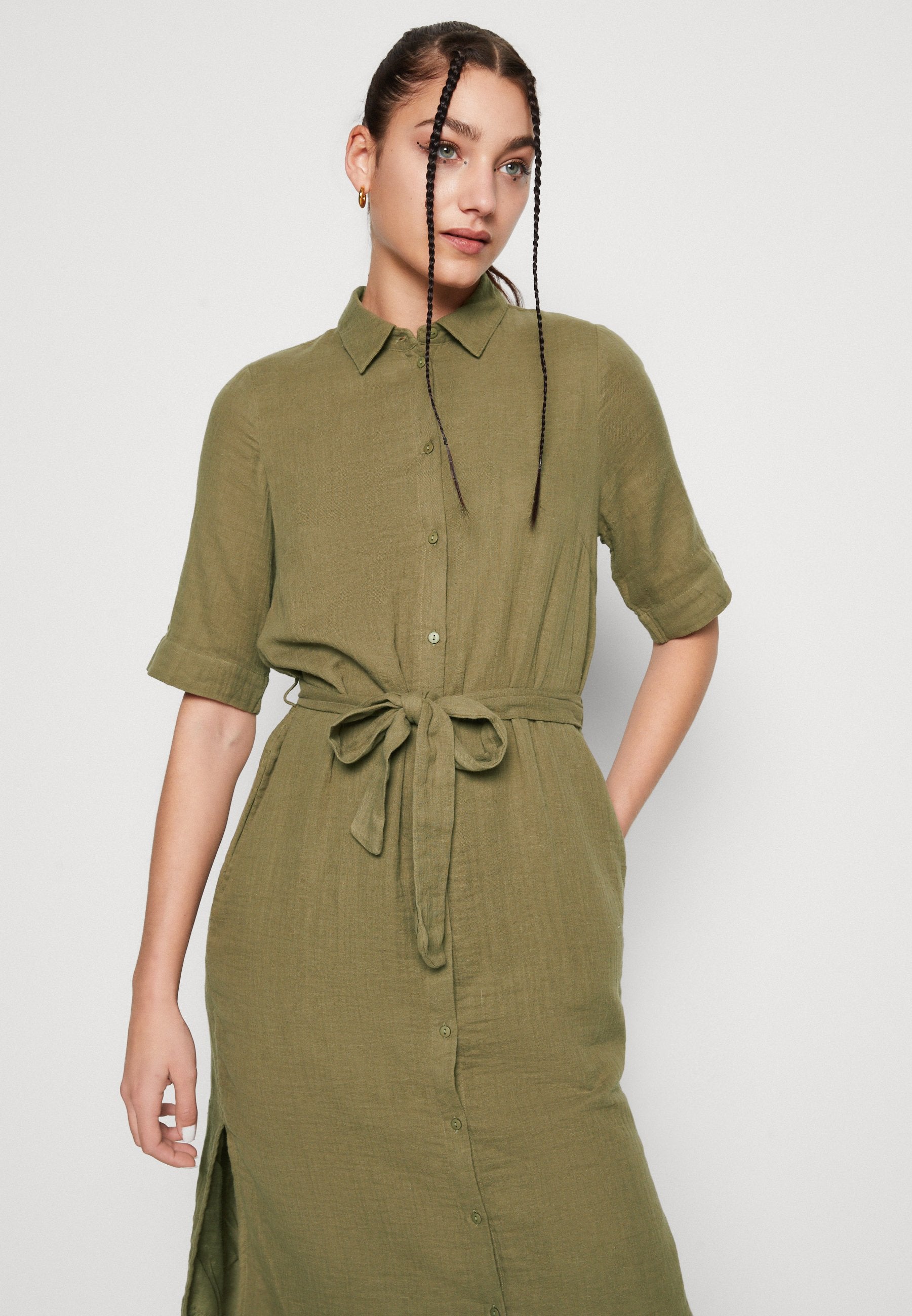 Pieces PCSTINA MIDI SHIRT DRESS