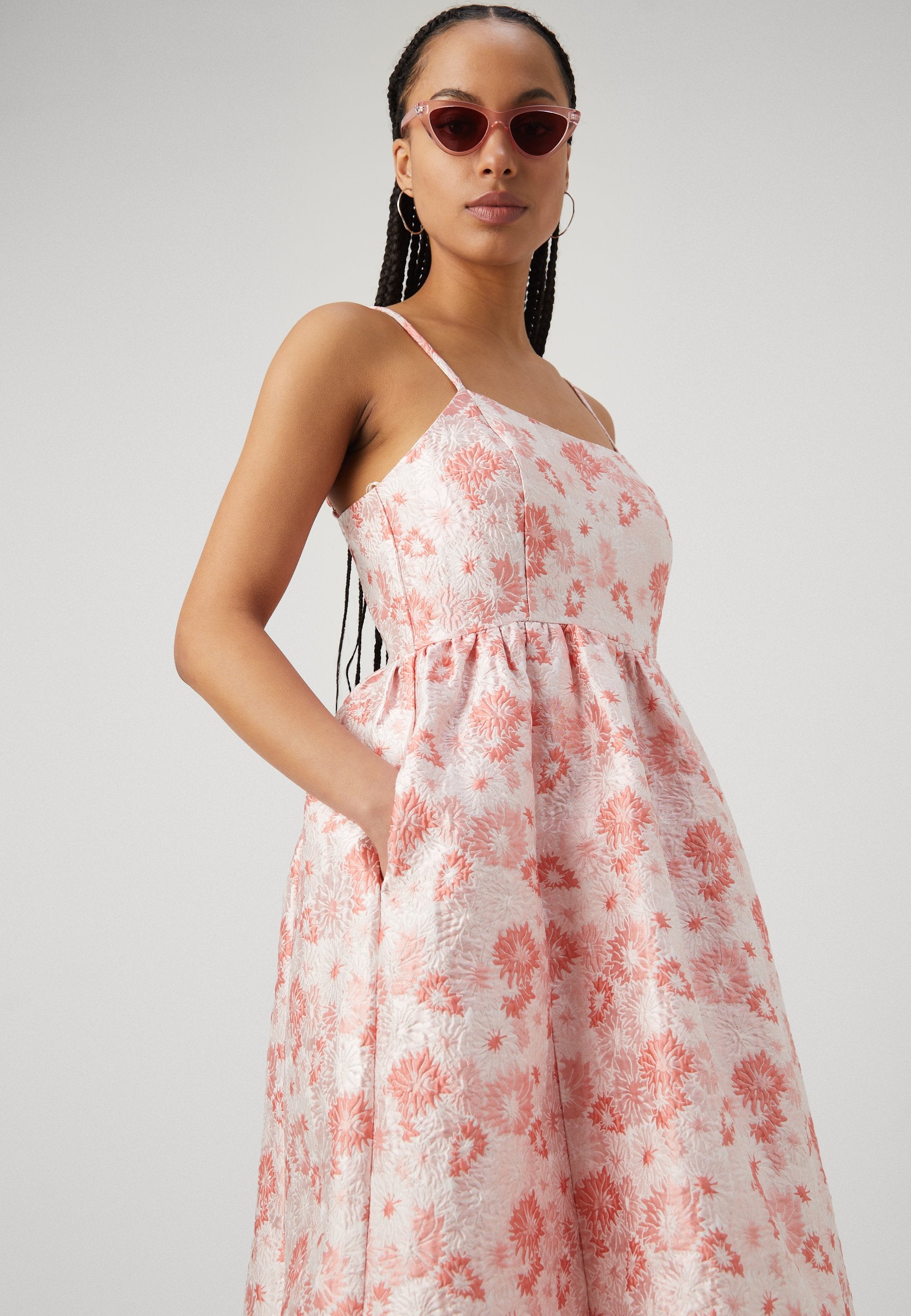 Selected Midi Floral jacquard