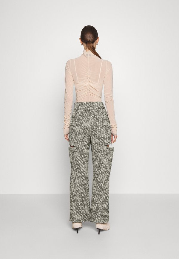 Sara Battaglia CUTTED PANTS