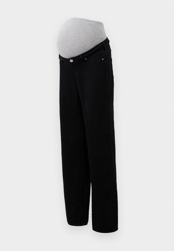 Vero Moda Maternity Wide-leg maternity Wide Leg Fit - Relaxed fit jeans - black