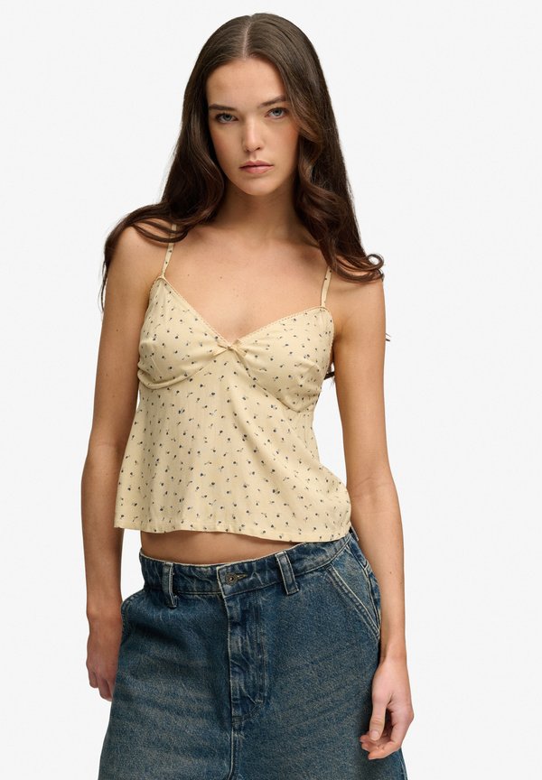 Superdry & Co SUPERDRY PRINTED CAMI TOP.. - Top - meadow roses yellow