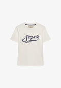 Superdry & Co VARSITY  - Print T-shirt - cream