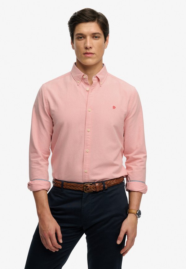 Superdry & Co PREPPY LONG SLEEVE  - Shirt - peach amber pink chambray