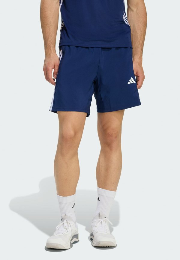 adidas Performance WORKOUT ESSENTIALS BASE 3 STRIPES - Sports shorts - dark blue   white