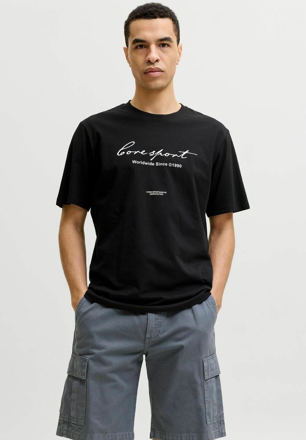 Jack & Jones T- - Print T-shirt - black