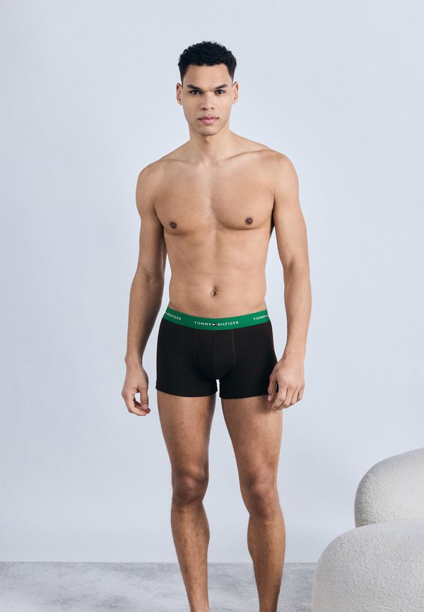 Tommy Hilfiger SIGNATURE 3 PACK - Trunks - black/green/sand