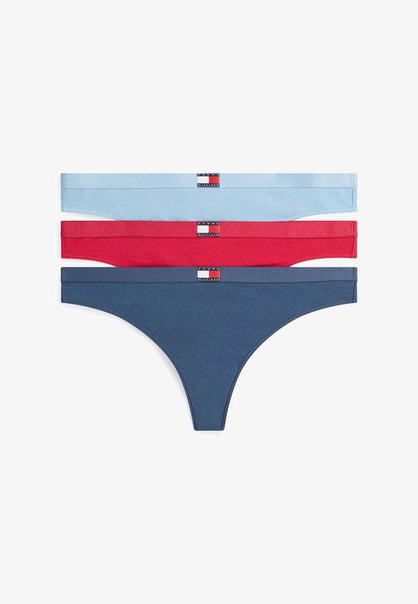 Tommy Hilfiger 3 PACK - Thong - v pink/l p blue/a sea