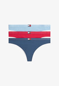 Tommy Hilfiger 3 PACK - Thong - v pink/l p blue/a sea