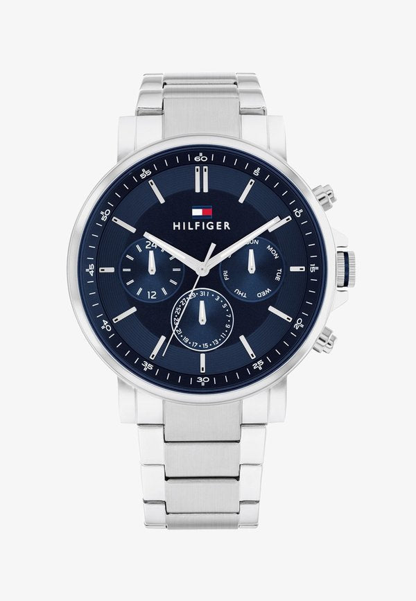 Tommy Hilfiger Chronograph watch - silver coloured blue