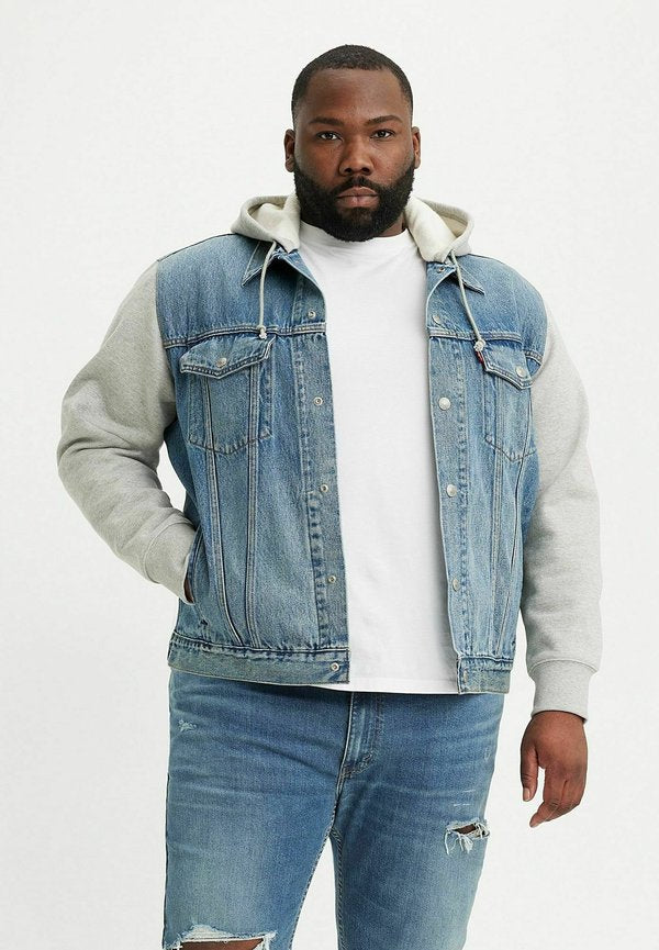 Levi's® BIG HYBRID HOODY TRUCKER CANDY - Denim jacket - candy man