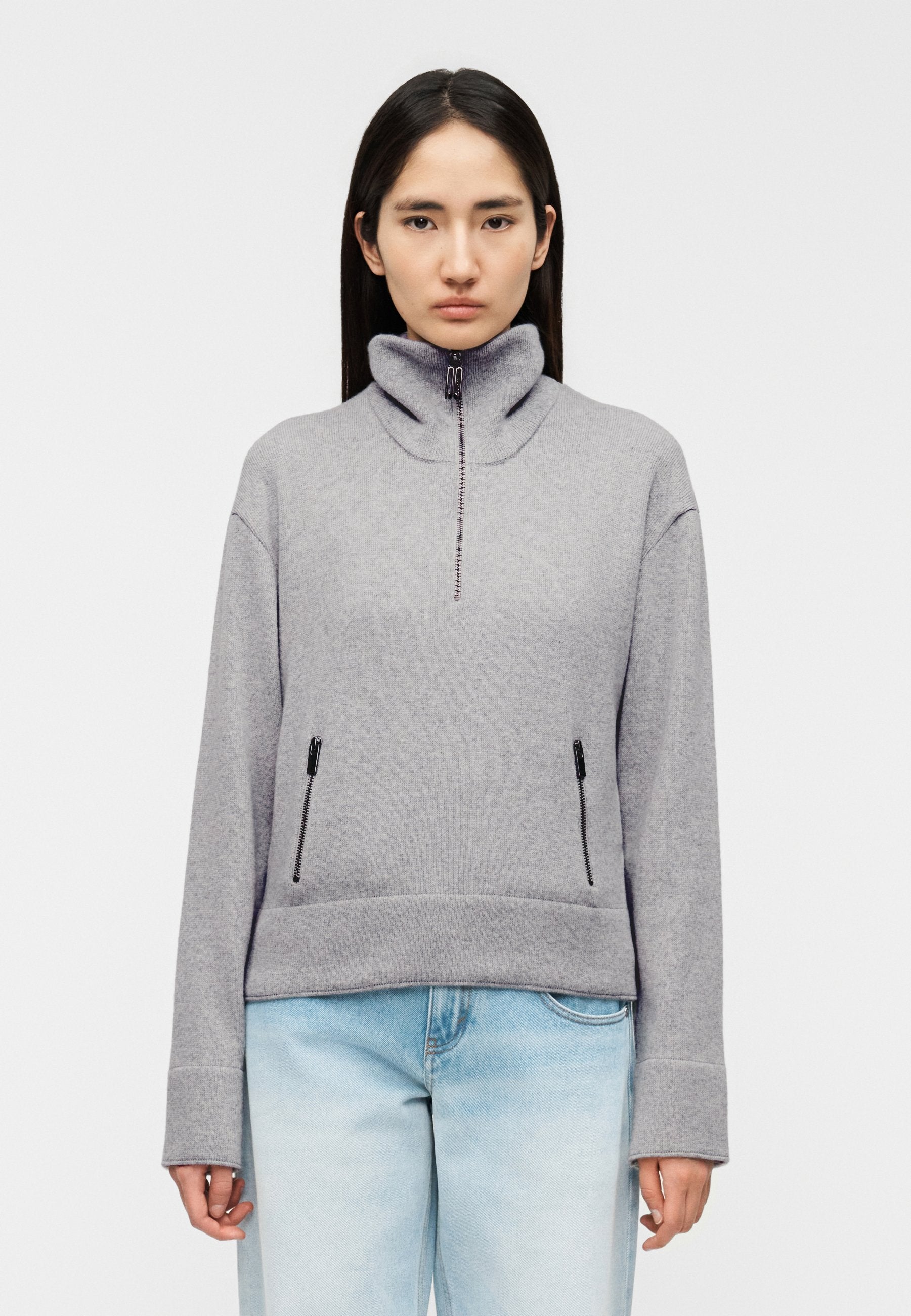 Victoria Beckham HALF ZIP MILANO JUMPER