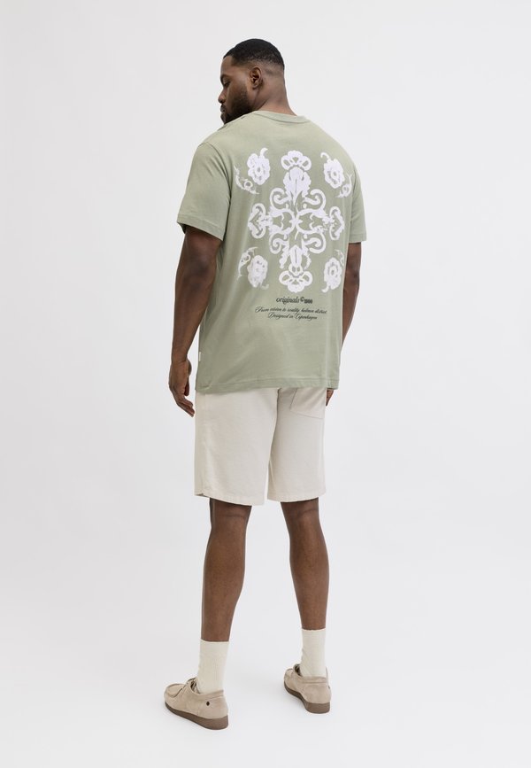 Jack & Jones JORMONTAUK GRAPHIC TEE - Print T-shirt - seagrass