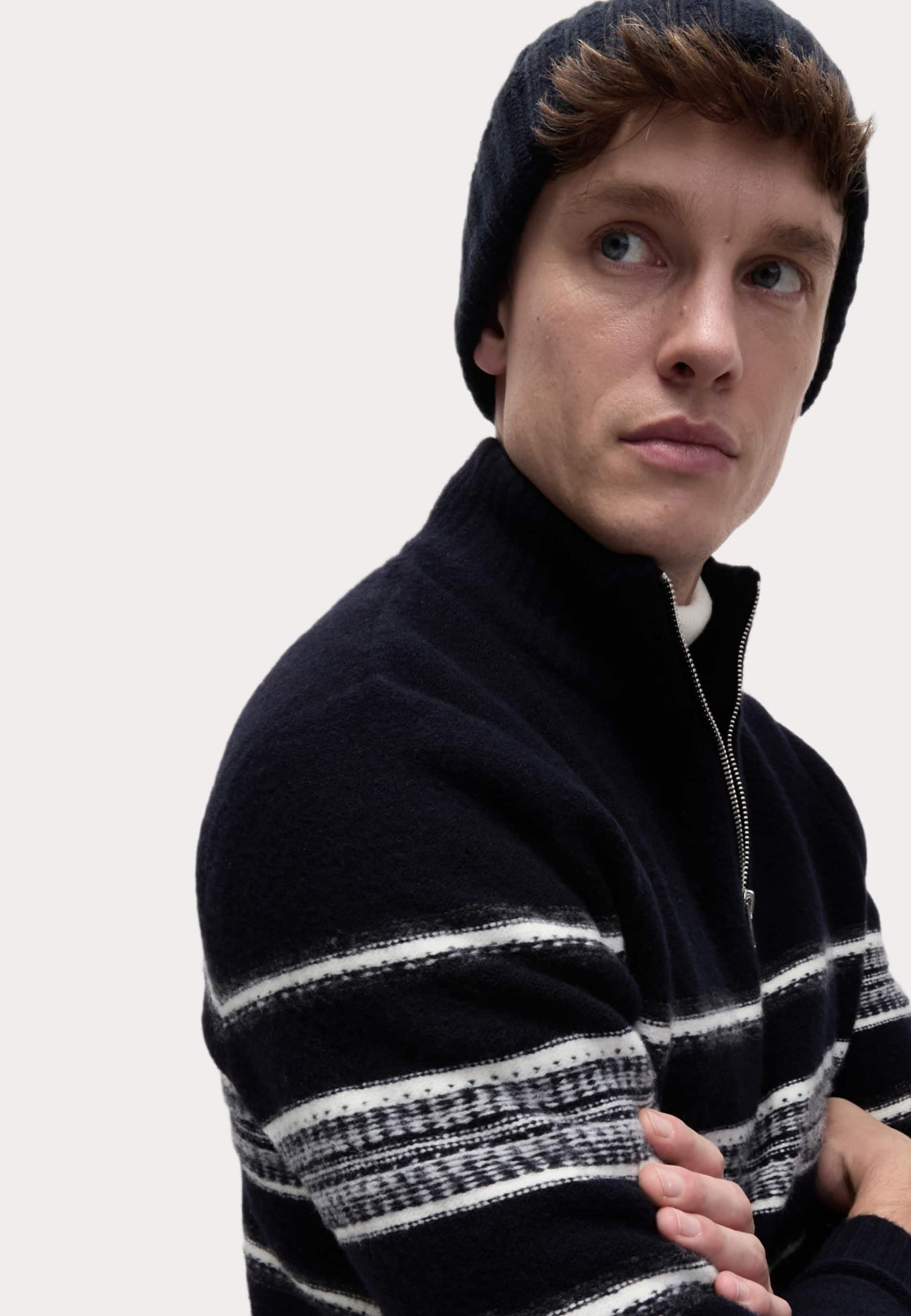 Marks & Spencer STRIPED HALF ZIP
