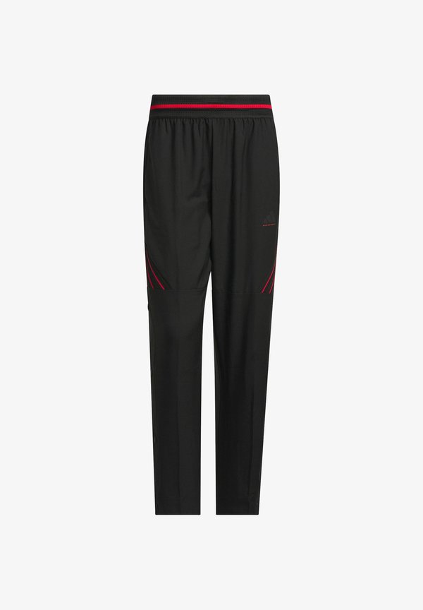 adidas Performance CRAZYLITE - Tracksuit bottoms - black/pure ruby