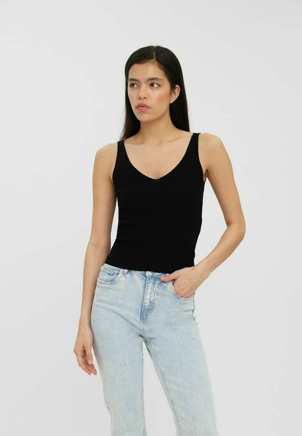 Vero Moda VMGLORY SL RIB TOP GA NOOS - Top - black