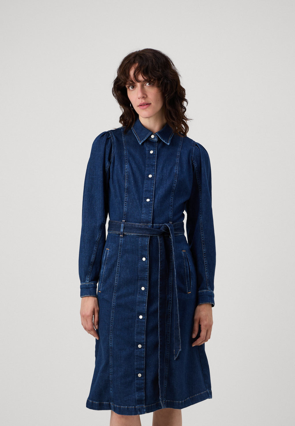 7 for all mankind PUFF SLEEVES DRESS