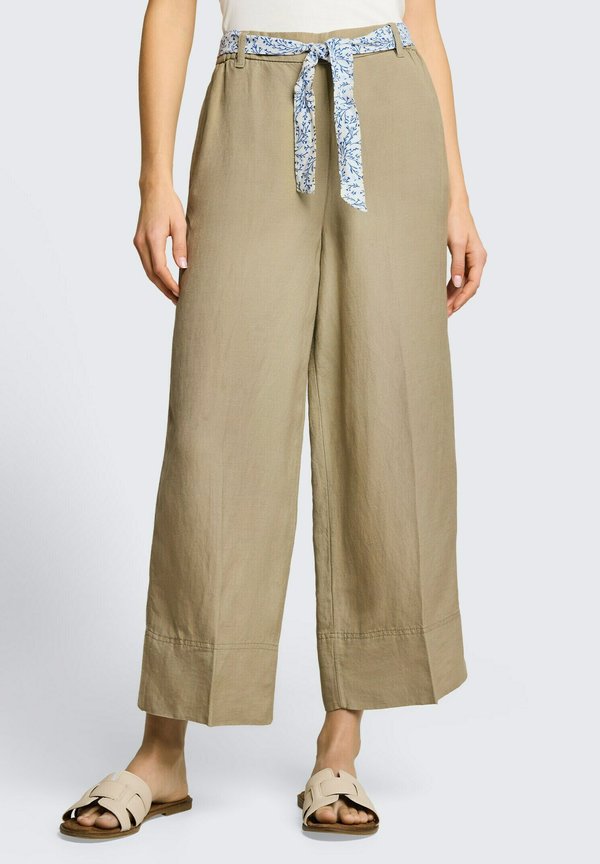 TOM TAILOR Trousers - silver olive