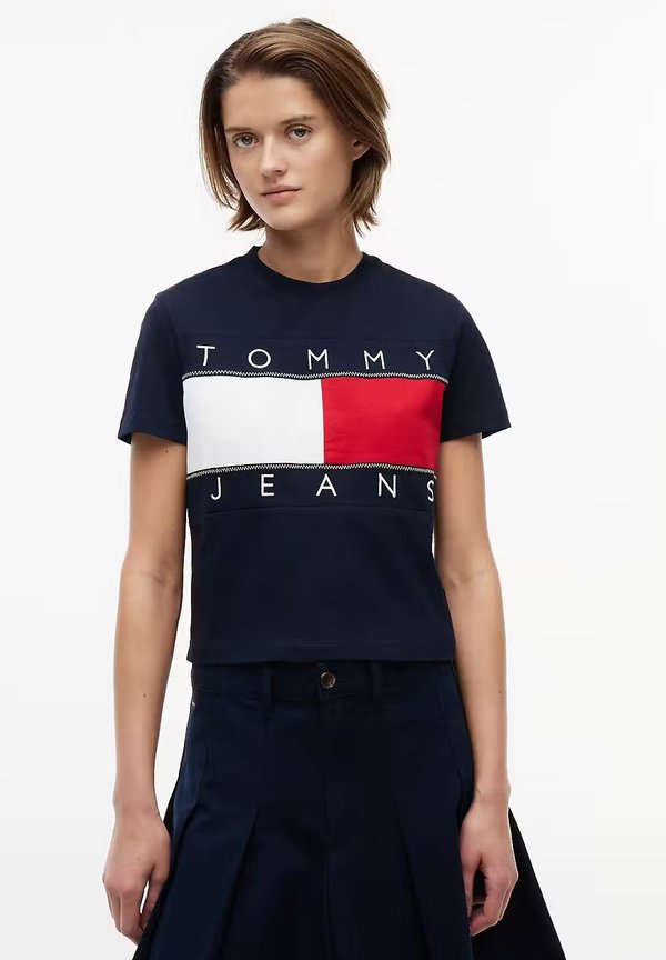 Tommy Hilfiger DW0DW22818 - Print T-shirt - blu notte