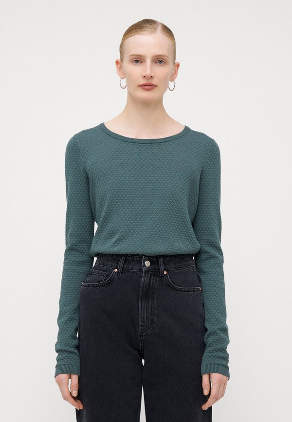 Vero Moda Tall VMCARE STRUCTURE O NECK - Jumper - balsam green
