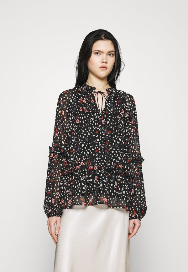 Vero Moda VMMILLE V NECK FRILL