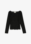 Vero Moda PARTY-TOP AWNANCY TOP - Long sleeved top - black