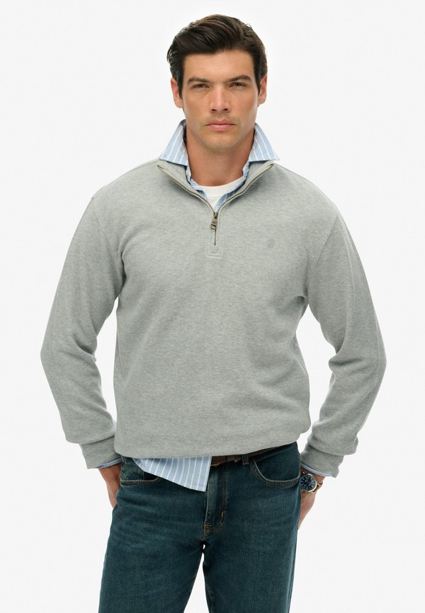 Superdry & Co HALF ZIP - Jumper - light grey marl