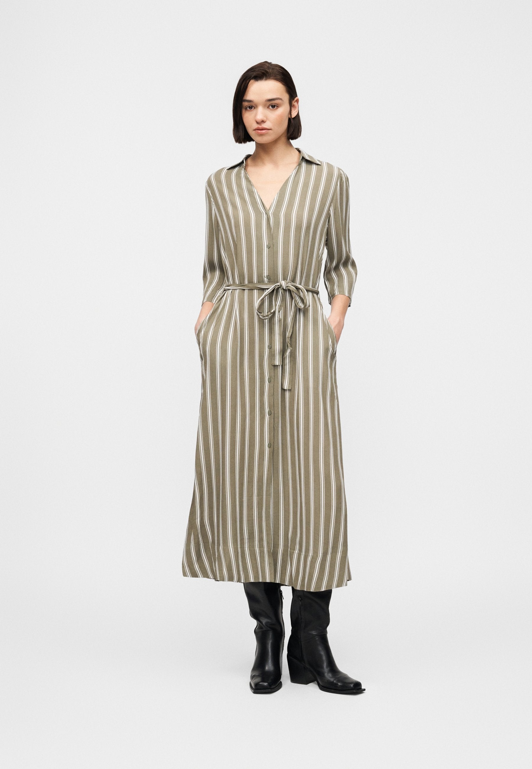 Selected SLFFLORA ANKLE SHIRT DRESS