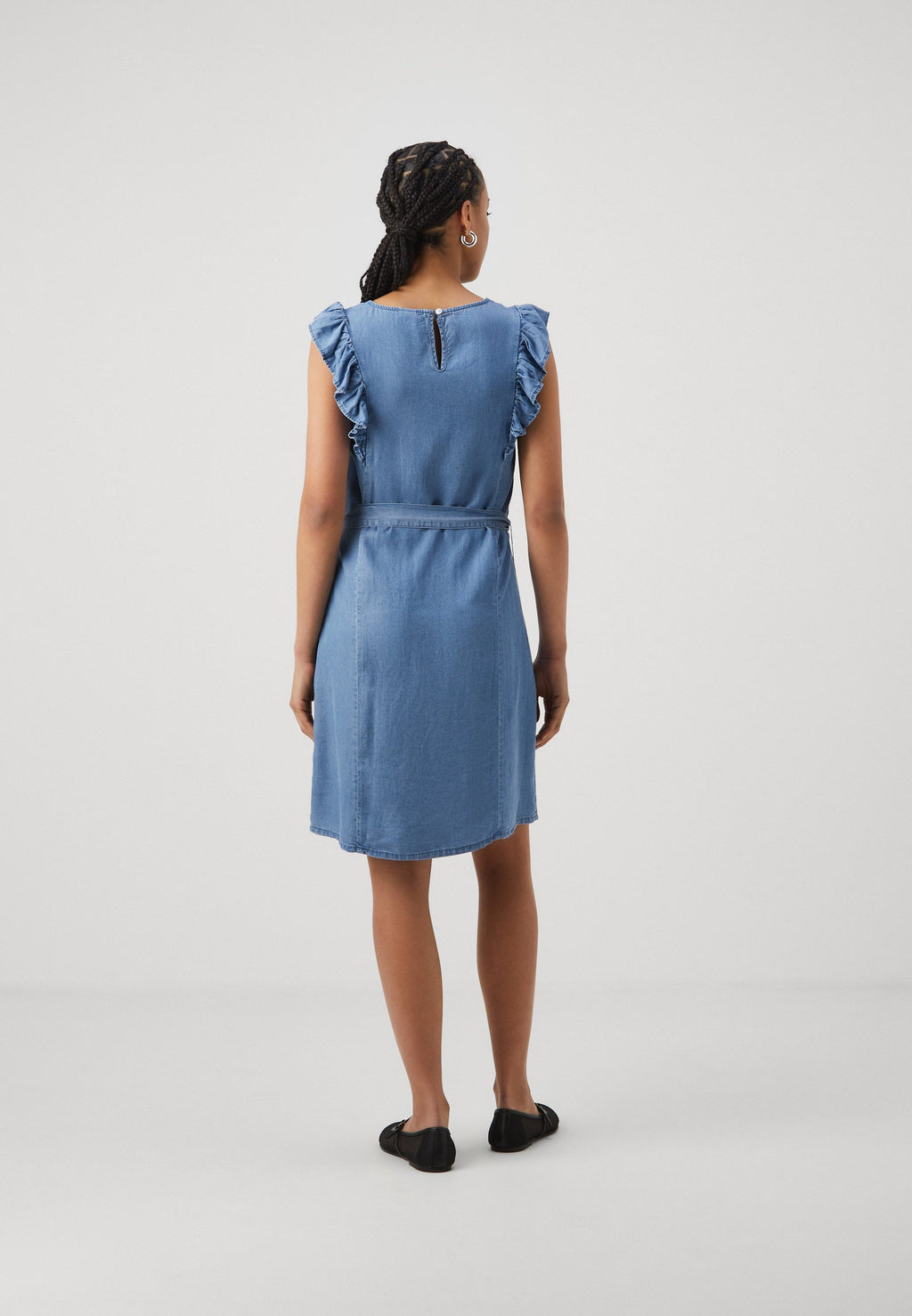 ONLY ONLPEMA FRILL BELT DRESS