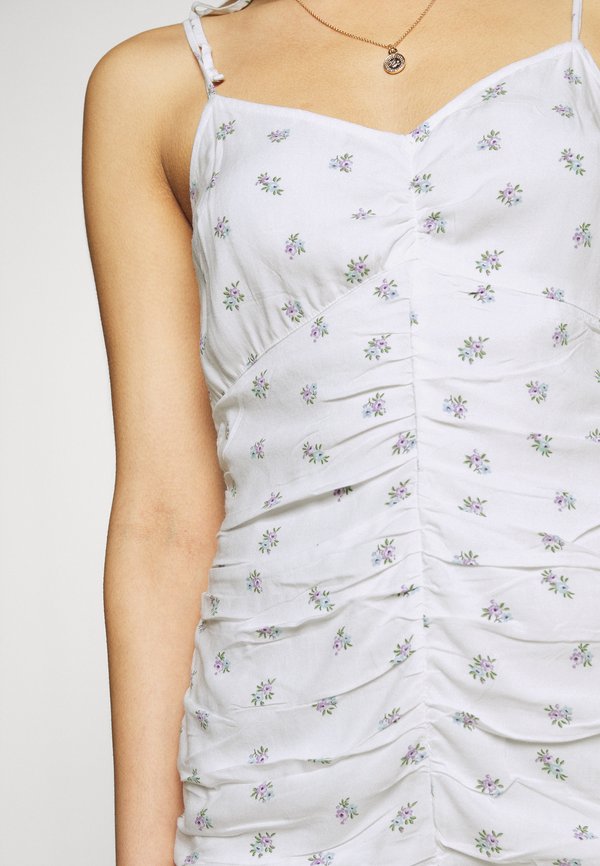 Hollister Co. BARE RUCHED SHORT DRESS