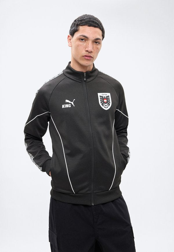 Puma AUSTRIA ÖFB KING ANTHEM JACKET - National team wear - black/warm white