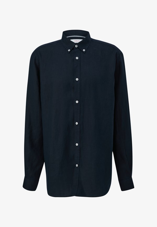 s.Oliver MIT BUTTON-DOWN-KRAGEN - Shirt - navy