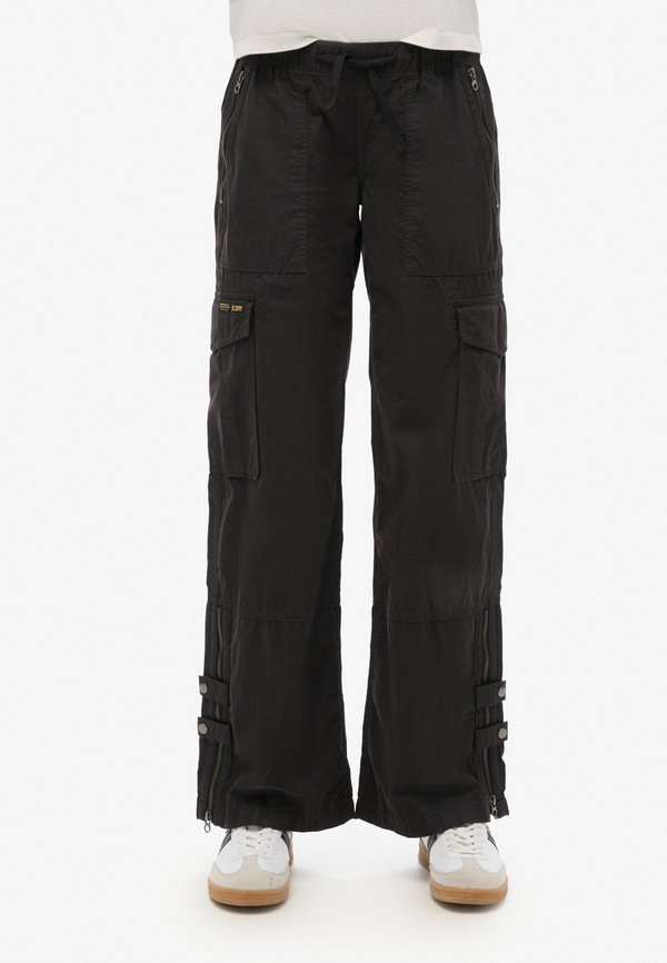 Superdry & Co Cargo trousers - washed black