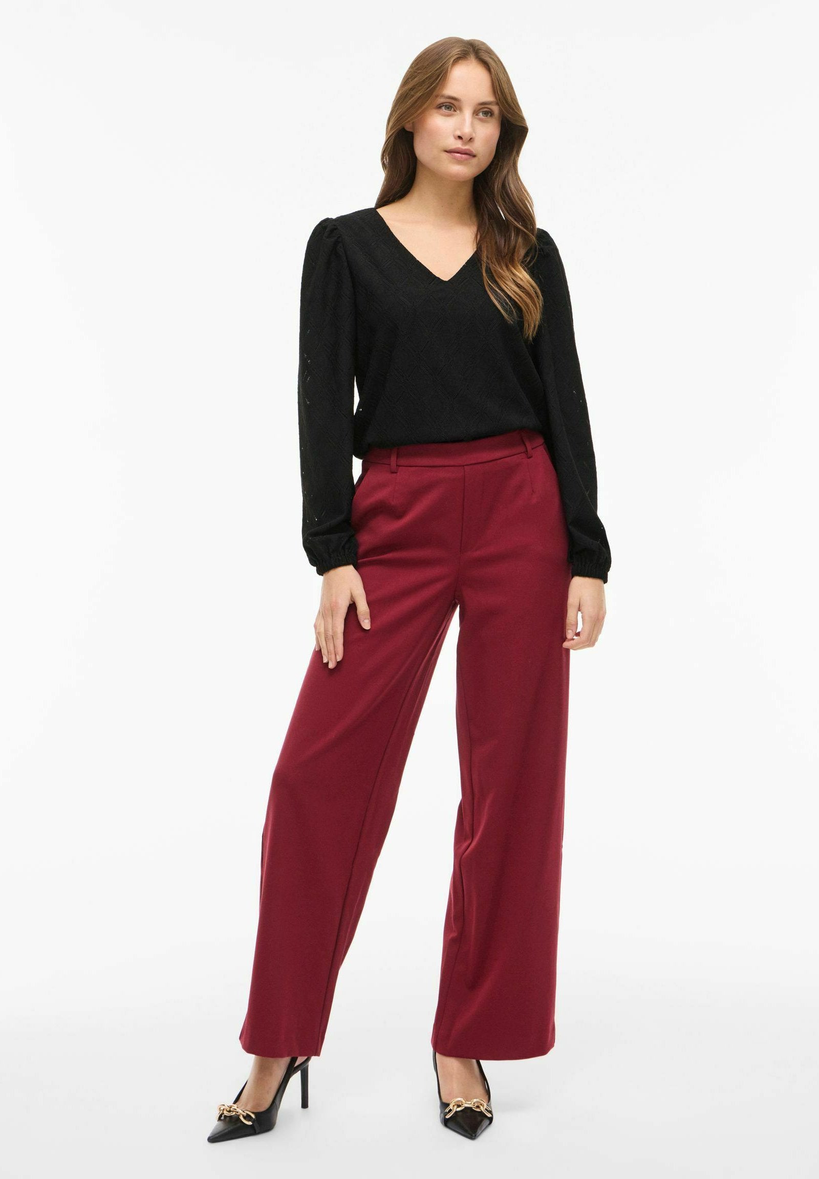 VILA Long Sleeved VIFERO V-neck