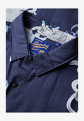 Superdry & Co HAWAIIAN BOX FIT - Shirt - chrysanthemum navy