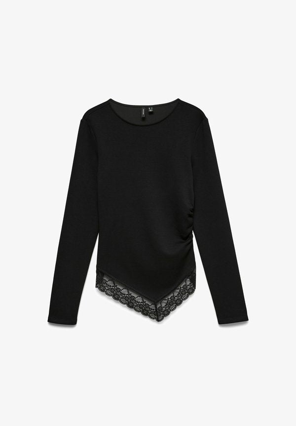 Vero Moda VMMILLE - Long sleeved top - black