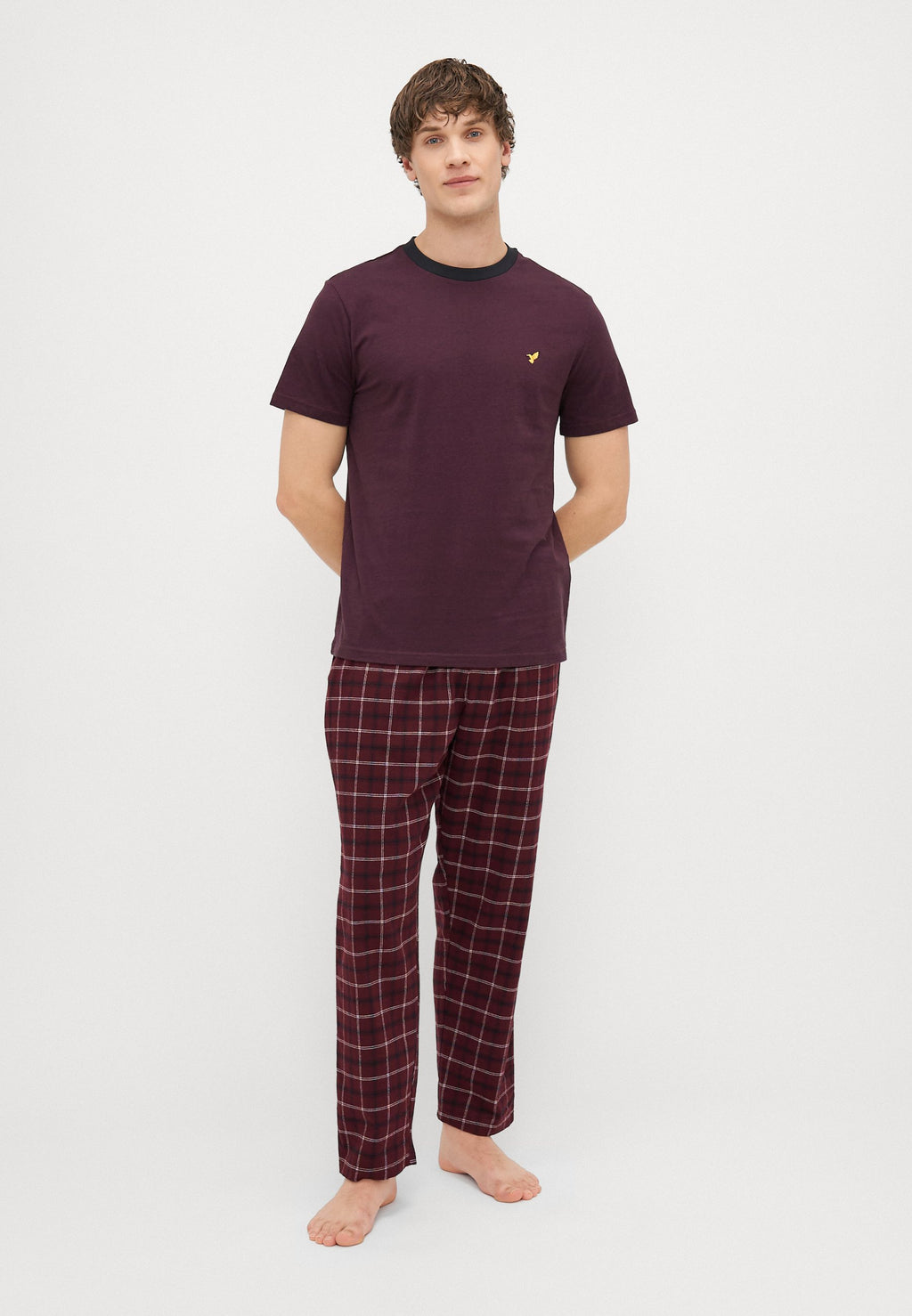 Pier One FINE STRIPE JERSEY NIGHTWEAR SET