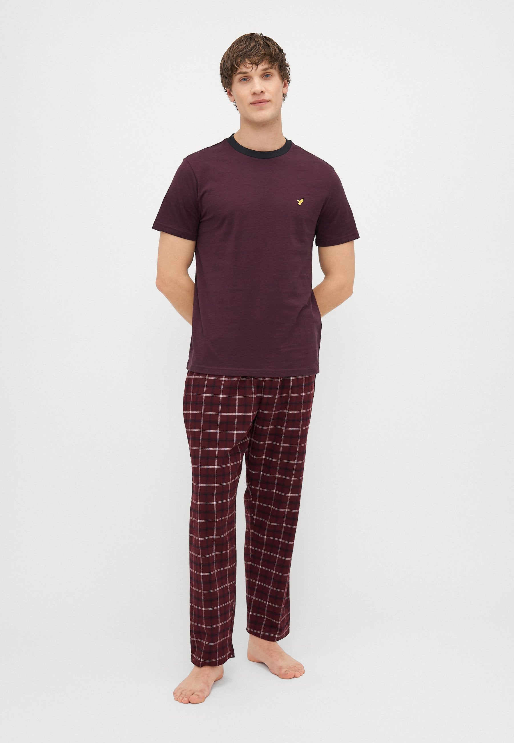 Pier One FINE STRIPE JERSEY NIGHTWEAR SET