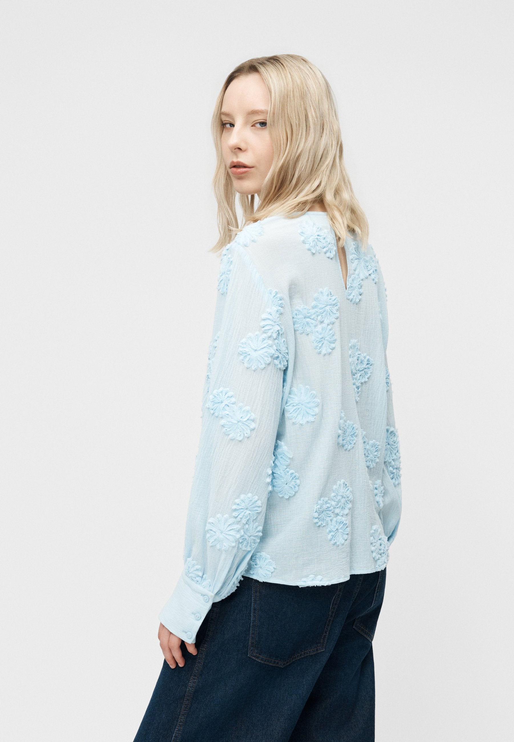 VILA VIELIRA O NECK FLOWER TOP