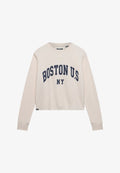 Superdry & Co SUPERDRY ATHLETIC ESSENTIAL GRAPHIC LONG SLEEVE TOP.. - Long sleeved top - oat beige marl