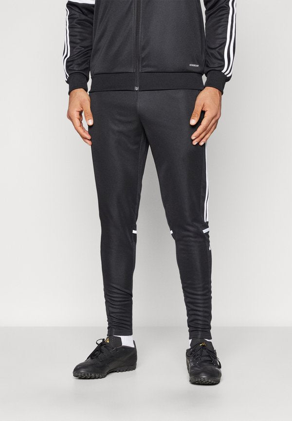 adidas Performance SQUADRA REGULAR FIT - Tracksuit bottoms - black/white