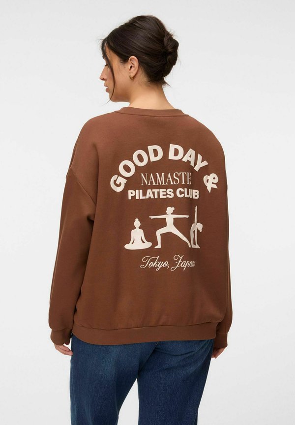 Vero Moda Curve SWEATSHIRTS VMCADINE SWEATSHIRT - Sweatshirt - cocoa brown