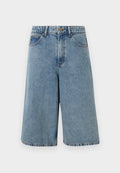 adidas Originals JORTS - Denim shorts - worn blue denim