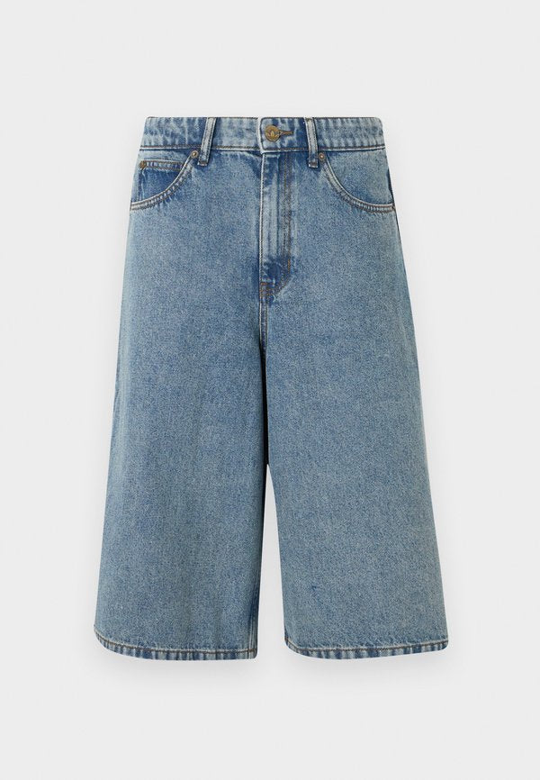 adidas Originals JORTS - Denim shorts - worn blue denim