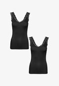 Vero Moda 2ER PACK - Top - schwarz-2