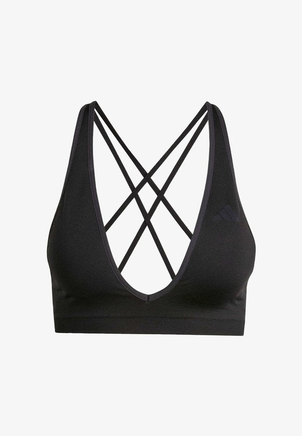 adidas Performance WE SCRUN LS - Light support sports bra - black