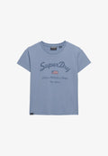 Superdry & Co ATHLETIC ESSENTIALS GRAPHIC  - Print T-shirt - tidal blue
