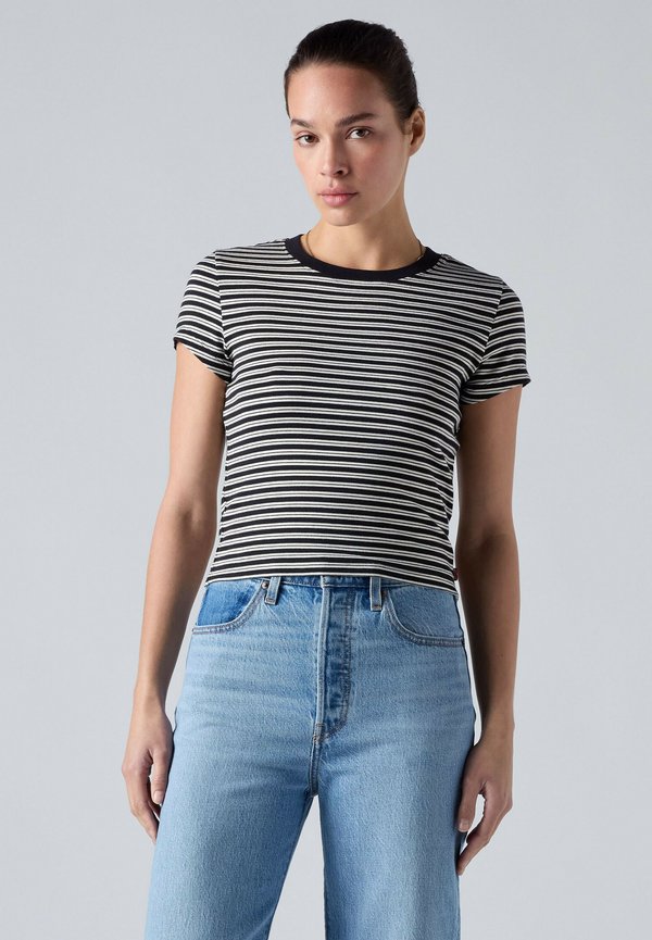 Levi's® ESSENTIAL BABY TEE ANTHRACITE NIGHT - Print T-shirt - anthracite night - blacks