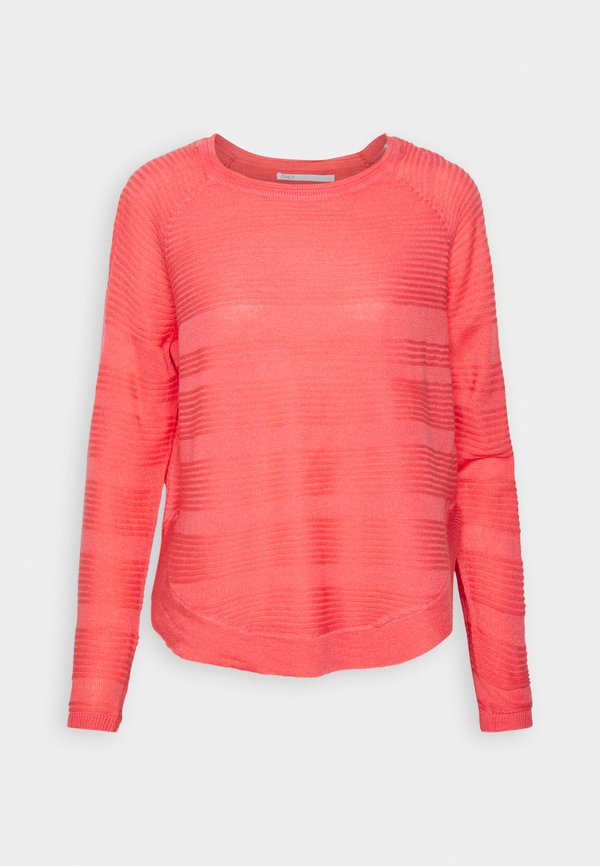 ONLY ONLCAVIAR L/S PULLOVER KNT NOOS - Jumper - sun kissed coral