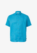 s.Oliver REGULAR FIT LEICHTES KURZARM - Shirt - pastelltürkis